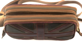 Vintage Union Jack Double zip Camera Bag
