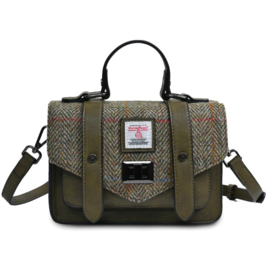 The Mini Satchel Chestnut Herringbone