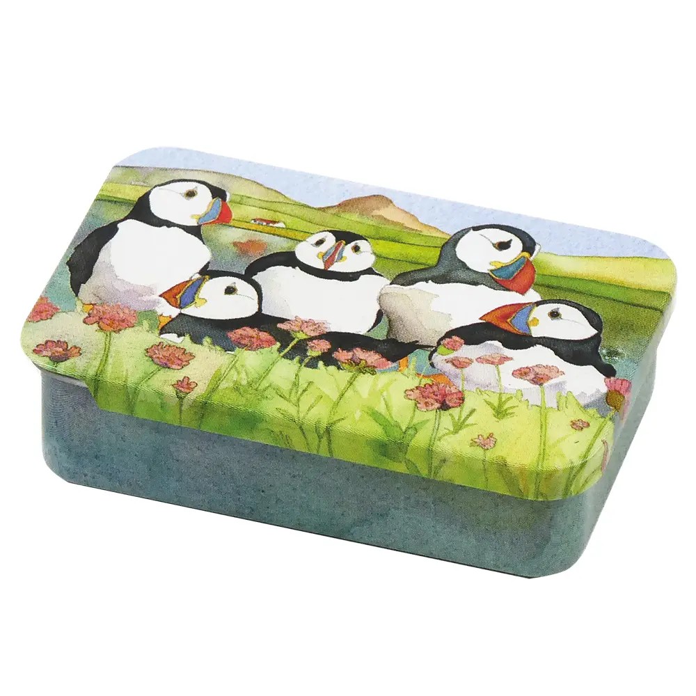 T201 Sea Thrift Puffin - Pocket tin