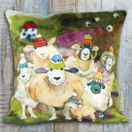 VCUSH41 Emma Ball Kussen Happy Sheep 2-zijdig