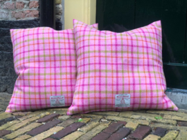 Harris Tweed Roze geruit