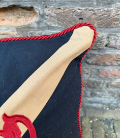 Vintage Saltire / Schotse vlag met Leeuw kussen vierkant