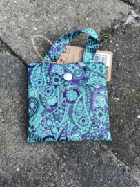 Vouwtasje Paisley groen