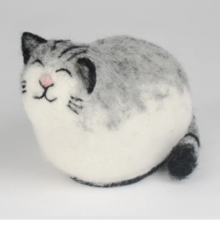 Cyperse / Streepjes Cat Lamp