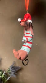 Hangende Kerst teckel