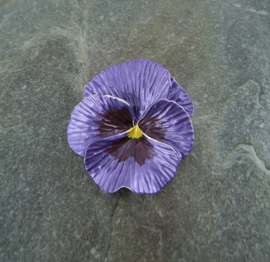 Viooltje paars broche