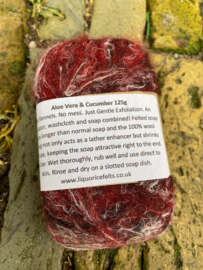 Felted Soap Donkerrood