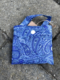 Vouwtasje Paisley blauw