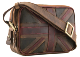Vintage Union Jack Double zip Camera Bag