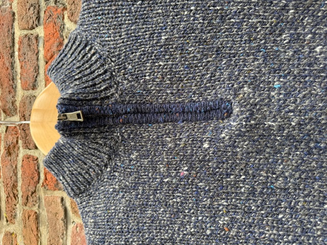 FJ704M Half Zip Neck Sweater - Navy Slate