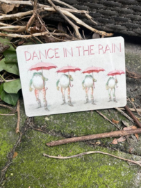 Metal Sign Frogs dance in the rain
