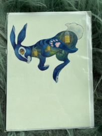 Kaart Falling Bunny 3