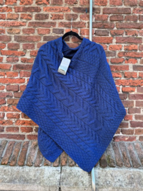 Dames Poncho Royal Blue