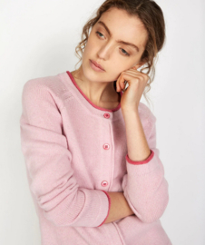 A512 Killiney Cashmere Damesvest Pastel Pink