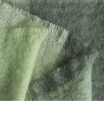 LM 507 Mohair plaid "Green Mix Block Check"