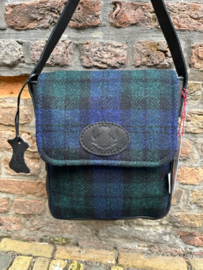 Thistlebag "Moira" in Black Watch stof van Harris Tweed