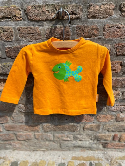 Baby T-shirt Stip Oranje