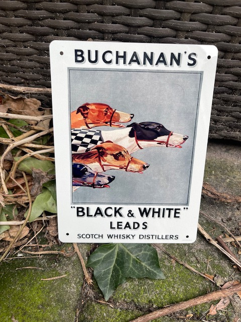 Metal Sign Buchanan's Black & White Schotch whisky