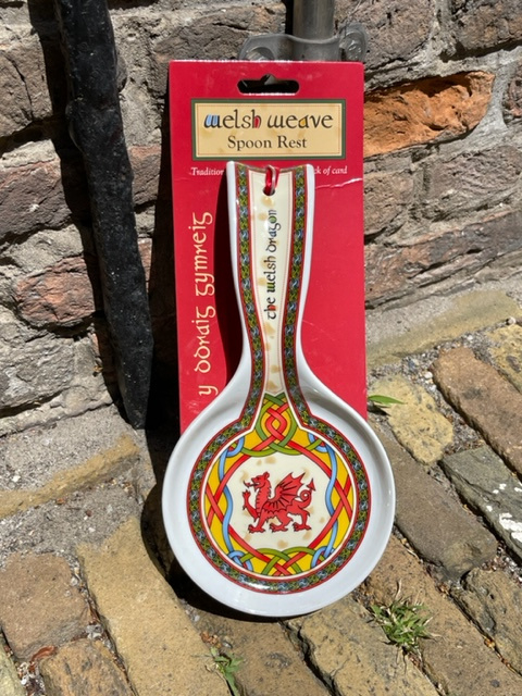 Spoonrest Welsh Dragon Celtic Weave