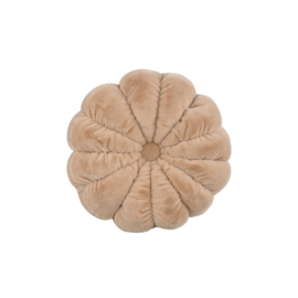 Lilymay Cream polyester flower cushion round