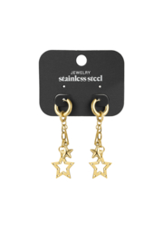Oorbellen starry nights - Goud kleur