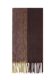 Winter scarves mixed color Casual Brown