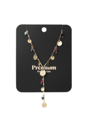 Charmed coins necklace - Gold color