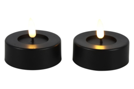 Maxi theelicht Ø6,7CM LED ro Patio s2 zwart