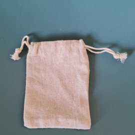 Drawstring Pouch Burlap 8x10cm