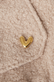 Broche heartly - Goud kleur