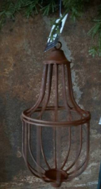 Hang ornament rusty 31 cm hoog
