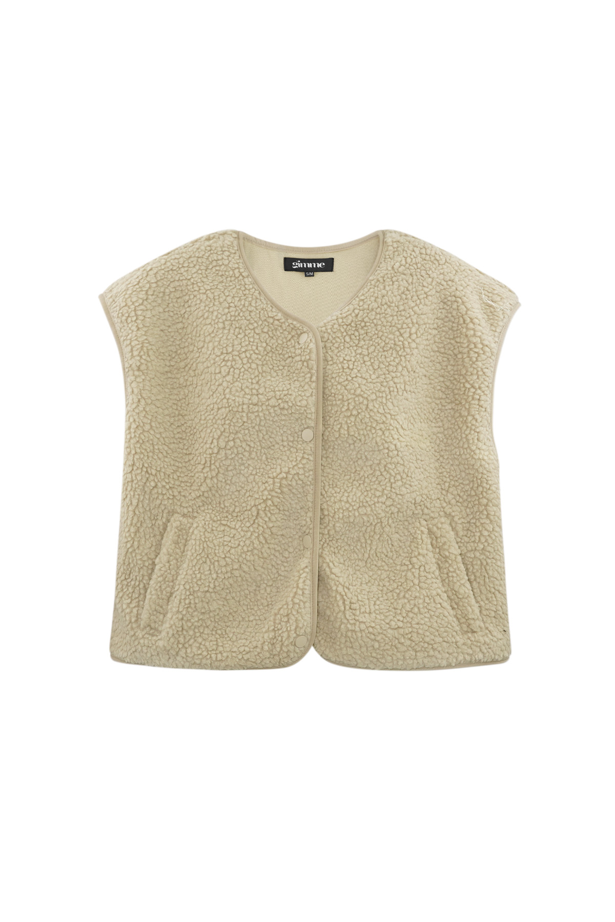 Fluffy Teddy vest Beige