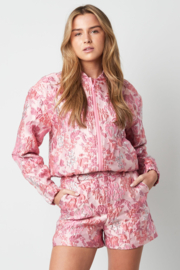 Flower fusion jas - Roze