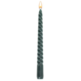 Candle Junkie doosje spiraalkaarsen groen (6 stuks)