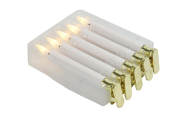 Kerstboomkaars LED ro Lyon s5 wit