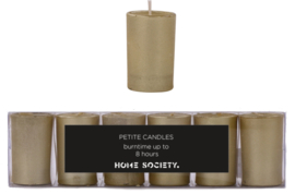 Votive candle  goud set van 6