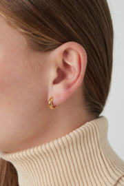 Fine line oorbellen - Goud kleur