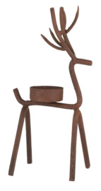 Candle holder f/tealight reindeer