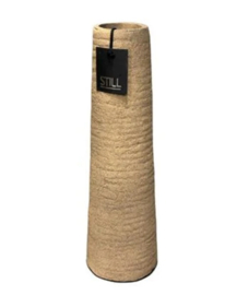 Carv Tall Vase 60 Latte