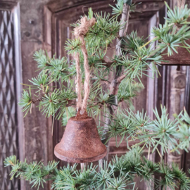 Kerstklok 7 cm. roest