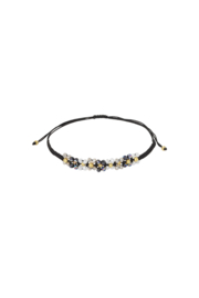 Daisy dream armband - zwart & grijs
