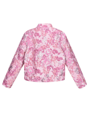 Flower fusion jas - Roze