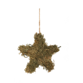 Xmas Jorre Natural seagrass decoration star M