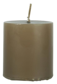 Pillar candle golden brown