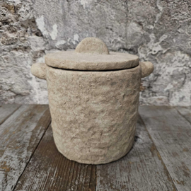 Pors pot met deksel