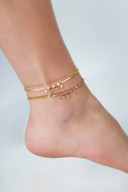 Classy Vibe Ankle Bracelet - Pink