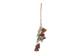 Kersthanger belletjes cedar roest