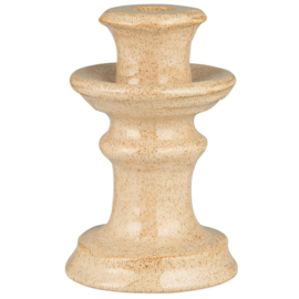 Candle holder f/2.2 cm candle Saga cream