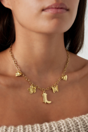 Charm adventure ketting - Goud kleur