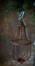 Hang ornament rusty 21 cm hoog